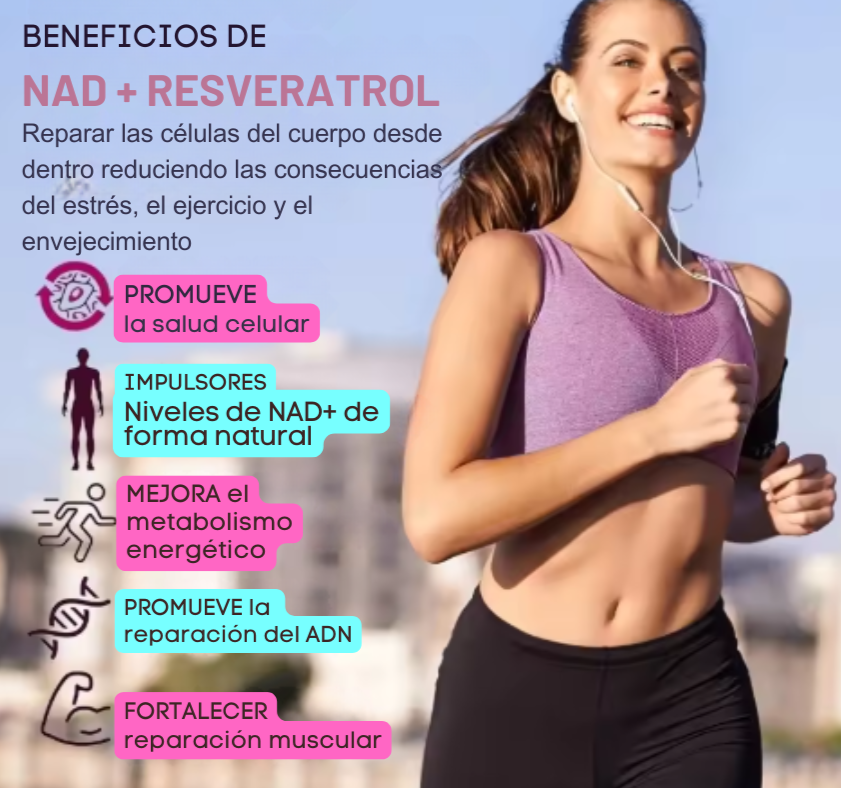 NAD+RESVERATROL 60 CAPSULAS