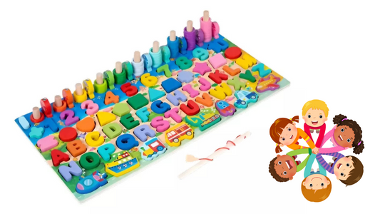 JUGUETE DE MADERA MONTESSORI 7 EN 1