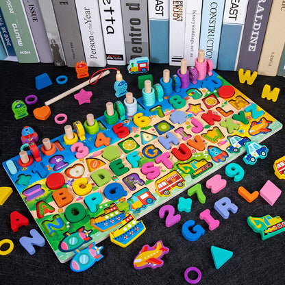JUGUETE DE MADERA MONTESSORI 7 EN 1