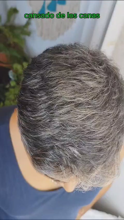 SHAMPOO CUBRE CANAS TINTE NEGRO